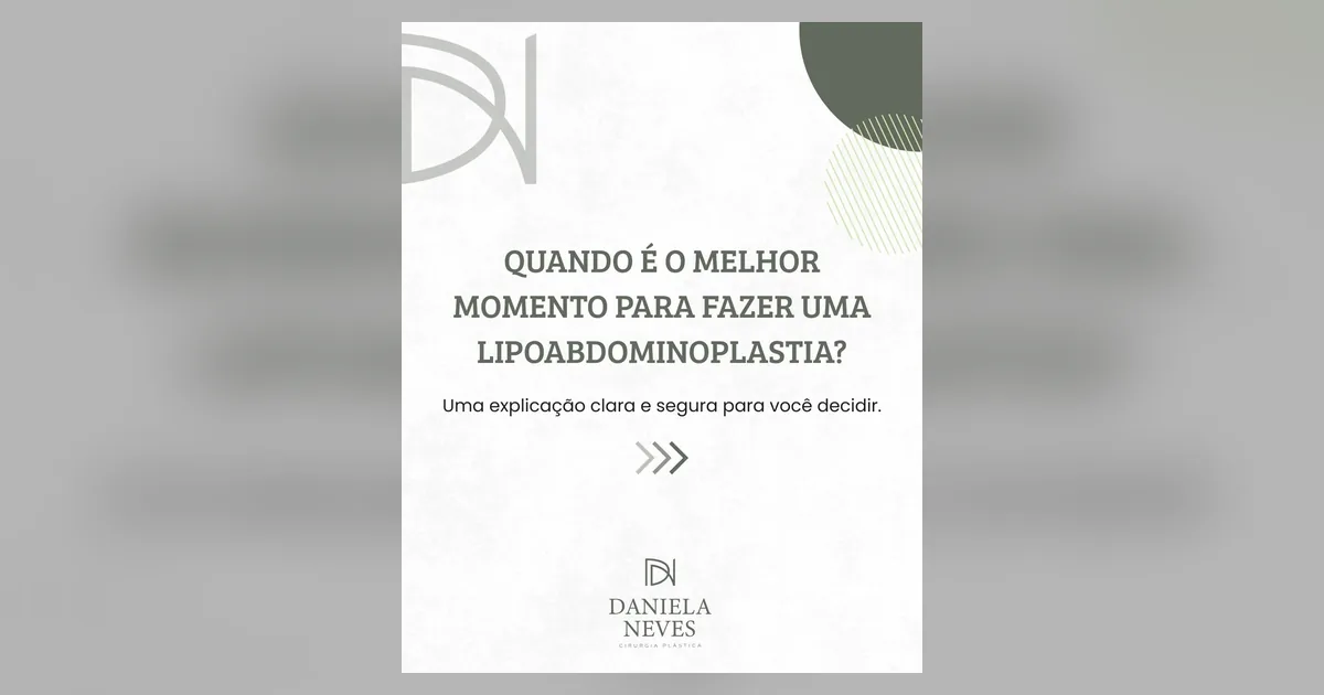 Lipoabdominoplastia: como saber se é o momento certo